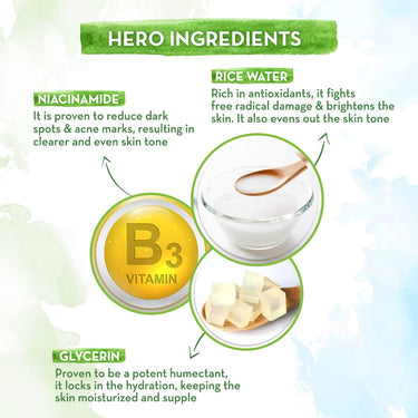 Mamaearth Rice Face Wash With Rice Water & Niacinamide for Glass Skin | For Hydrated & Even Skin Tone | Glowing & Brightened Skin | Korean Skin Care Product | For All Skin Types | For Men & Women | 100 ml